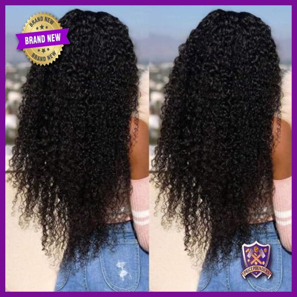 30 Inch Brazilian Curly Human Hair Wig 13x6 HD Lace Front 180 Density main image 5